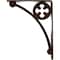 Ekena Millwork Crawley Wrought Iron Bracket, (Single center brace), Antiqued Copper 1 1/2"W x 7 1/2"D x 10"H BKTM01X07X10SCRACO - alternate 3